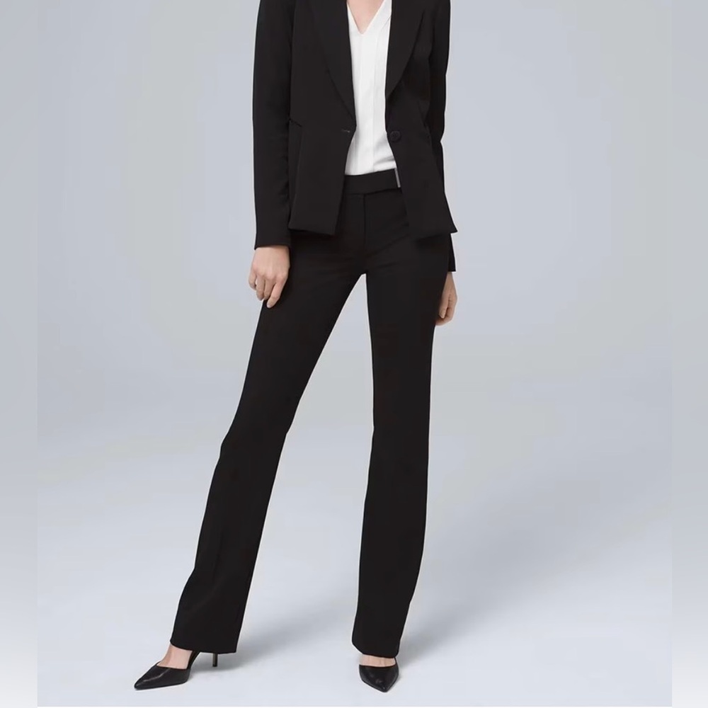 NWT whbm the slim Black Boot Cut Pants